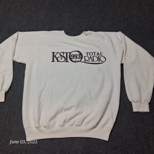 Vintage KST 99.3 Total Radio Sweatshirt Adult Size XXL  Hanes Made in USA‎ 90s